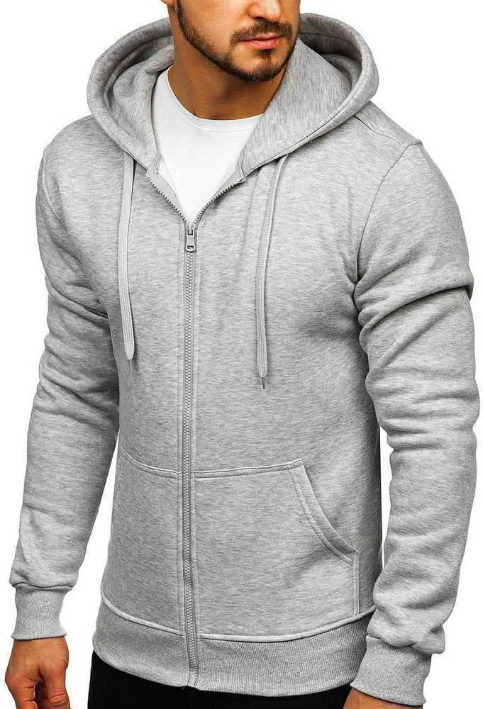 J.Style Džemperis Vyrams Fleece Pilkas 68B2008-2