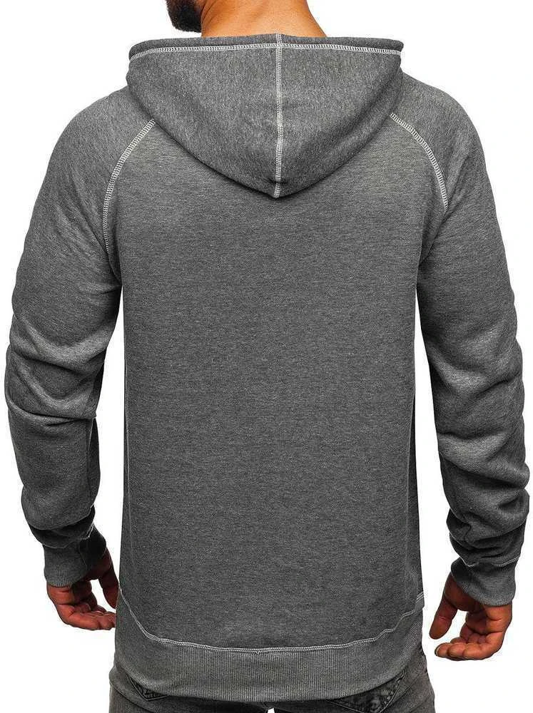 J.Style Džemperis Vyrams Fleece Pilkas 8B152-5
