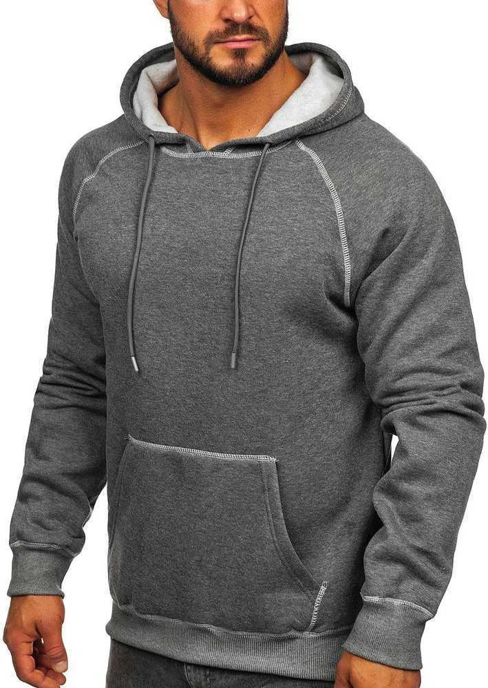 J.Style Džemperis Vyrams Fleece Pilkas 8B152-5