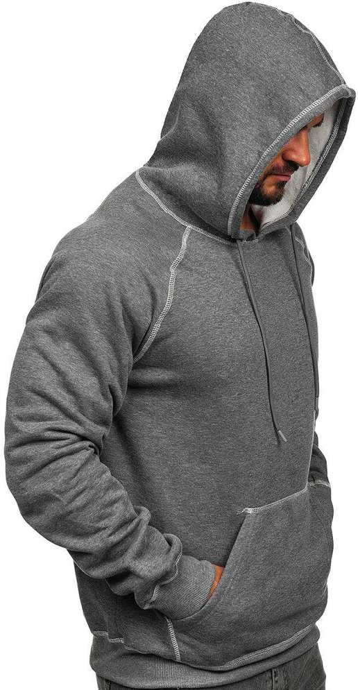 J.Style Džemperis Vyrams Fleece Pilkas 8B152-5