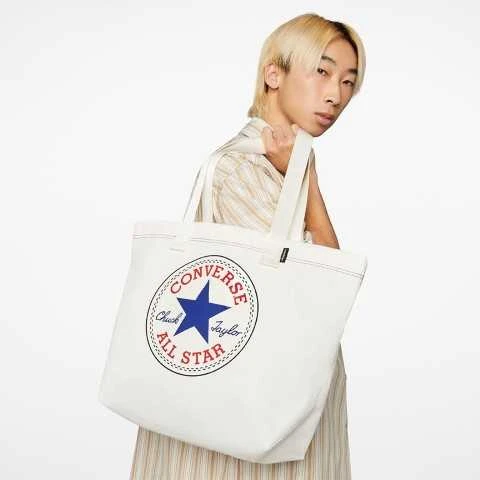 Converse Krepšys Canvas Tote Egret/Converse Mėlyna Baltas 10023817 A01