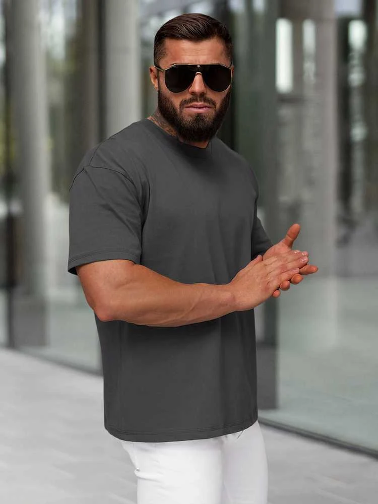 J.Style Marškinėliai Vyrams Gray 67T1298-5