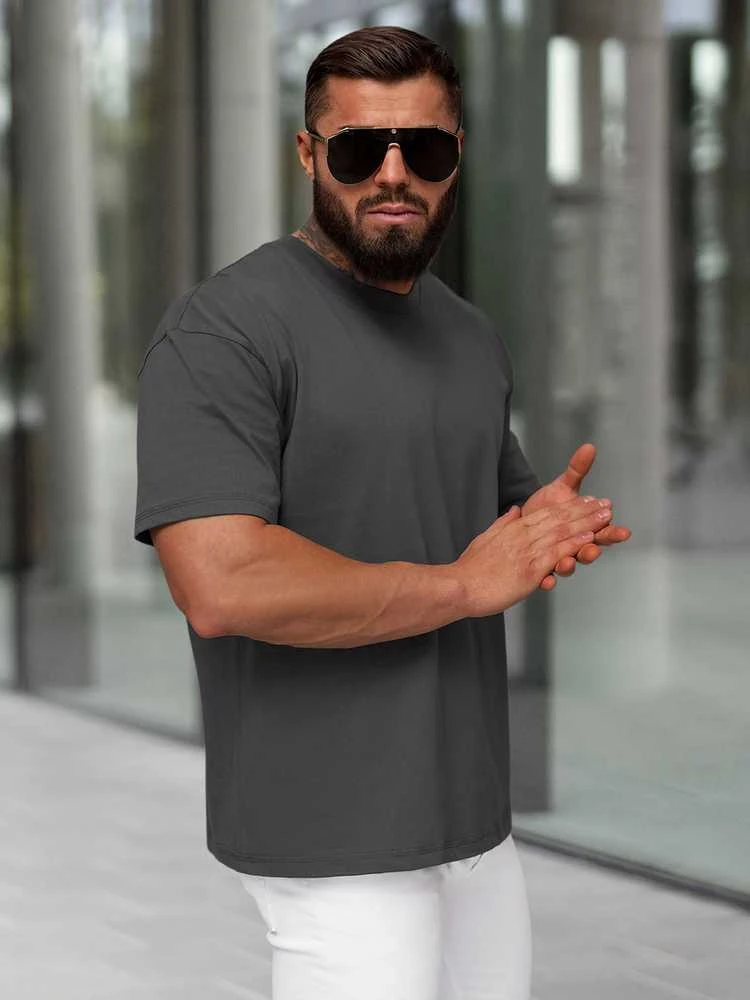 J.Style Marškinėliai Vyrams Gray 67T1298-5