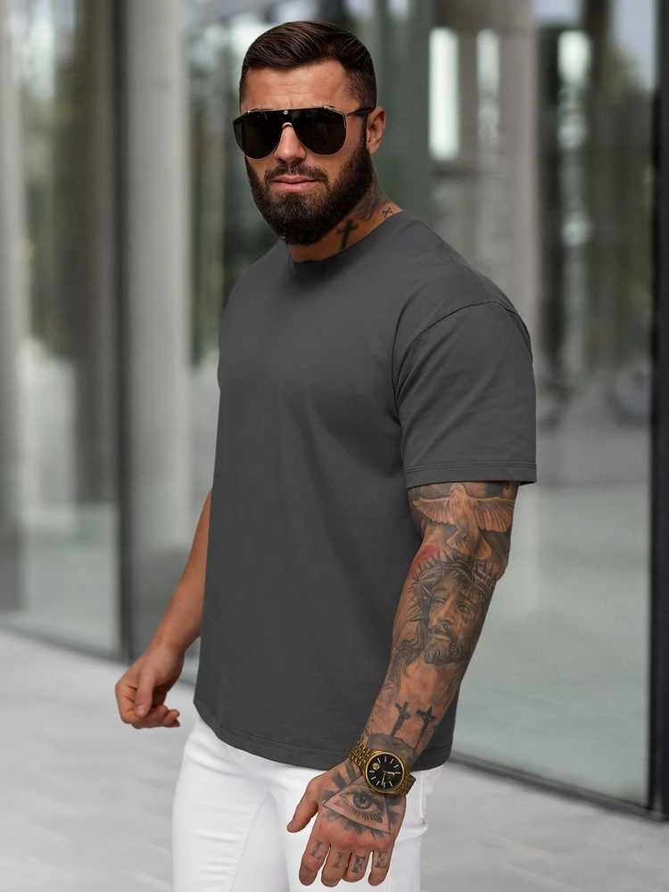 J.Style Marškinėliai Vyrams Gray 67T1298-5