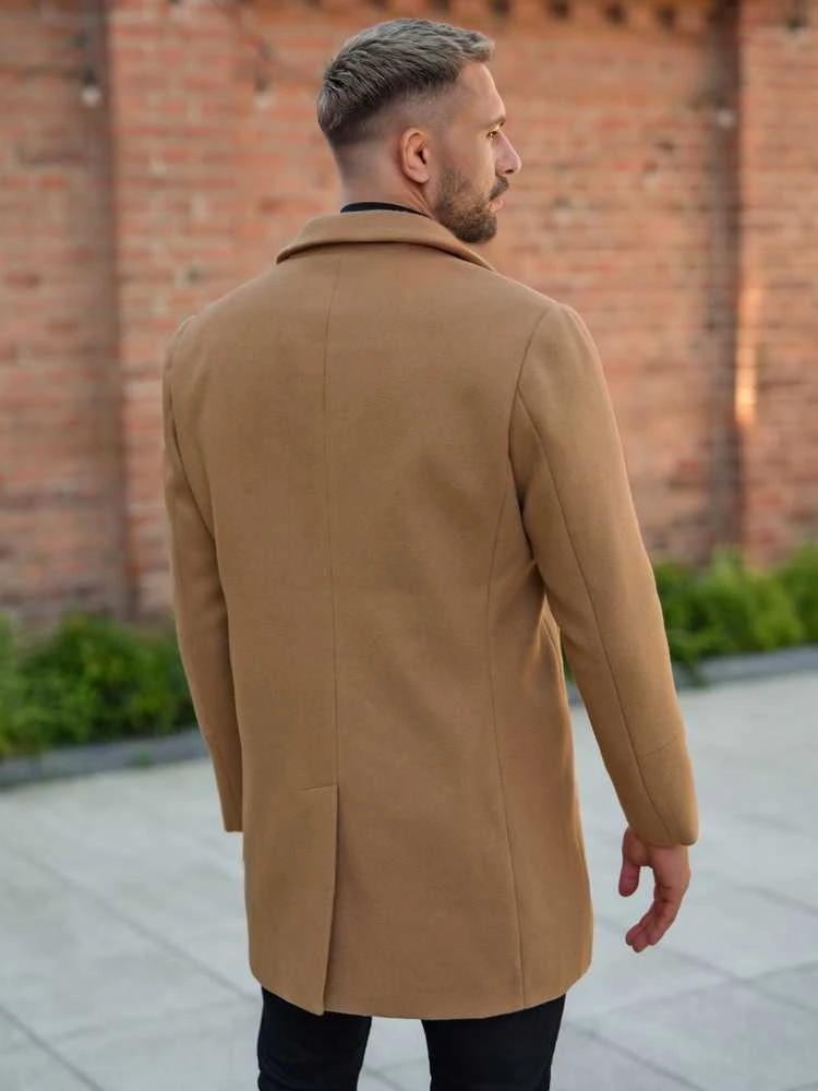 J.Style Paltas Vyrams Camel 11Z8269/CAMEL