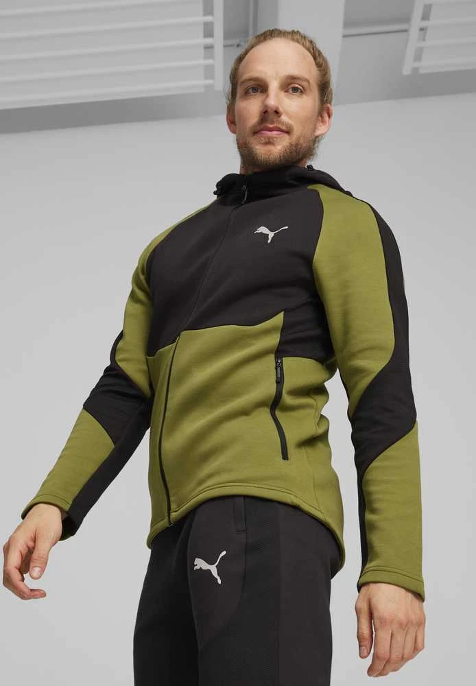 Puma Džemperis Vyrams Evostripe Full-Zip Juodas Žalias 678995 33