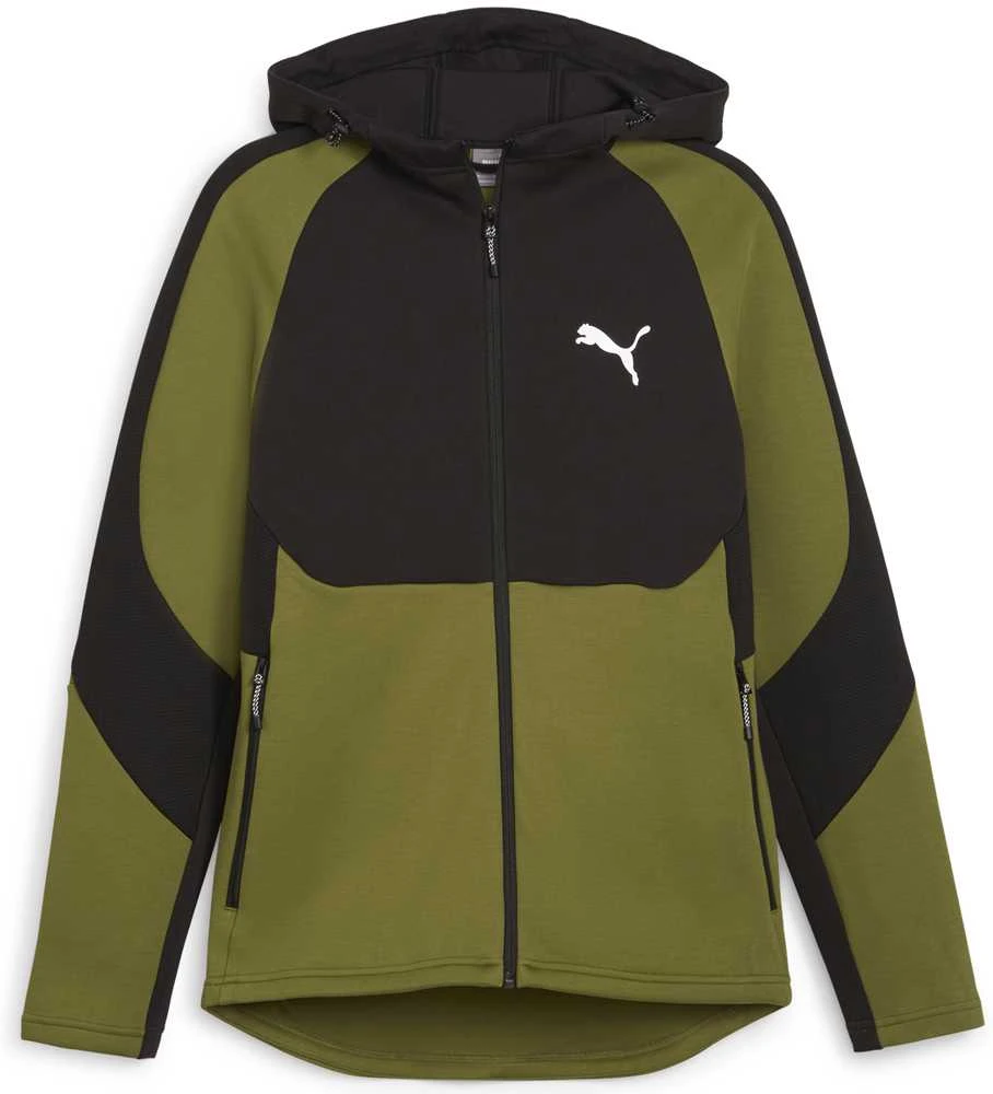 Puma Džemperis Vyrams Evostripe Full-Zip Juodas Žalias 678995 33