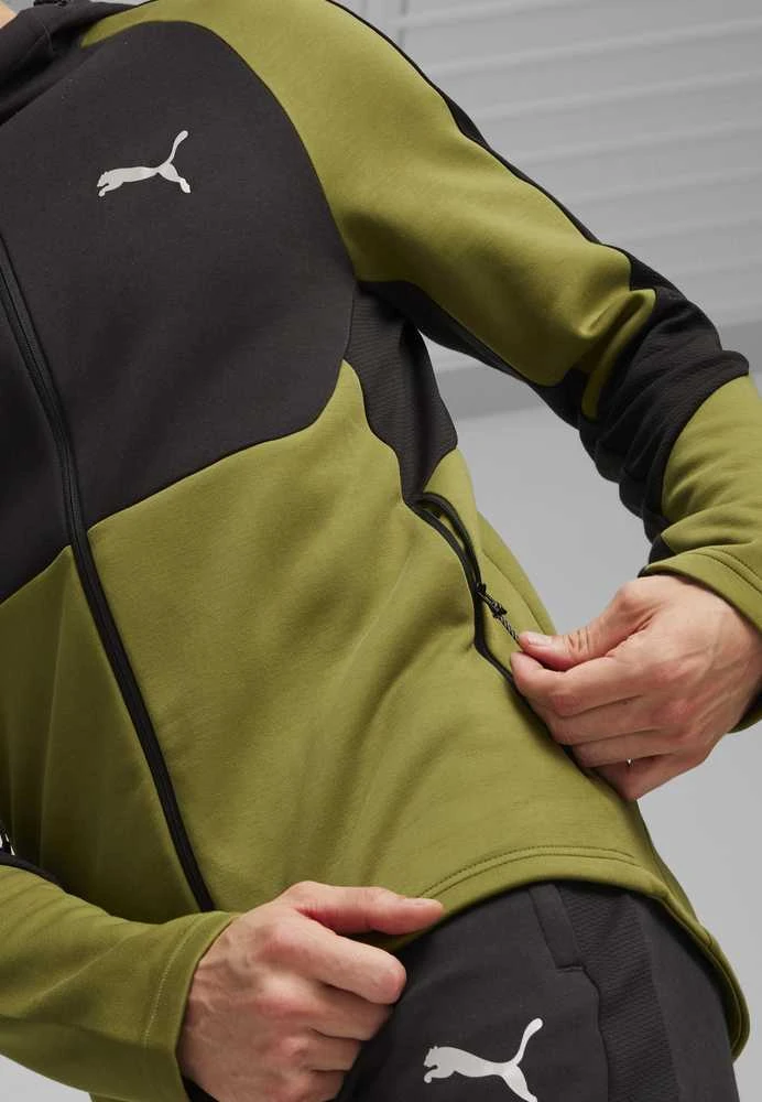 Puma Džemperis Vyrams Evostripe Full-Zip Juodas Žalias 678995 33