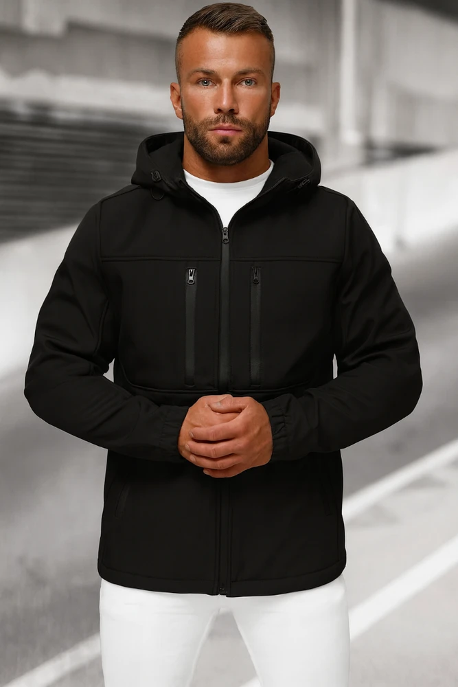 J.Style Softshell Striukė Vyrams Juodas 27B6525-3