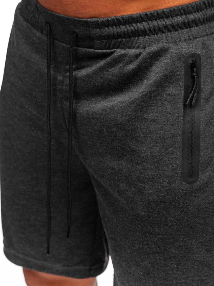 J.Style Šortai Vyrams Pilkas 17K533-5
