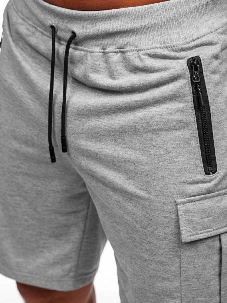 J.Style Šortai Vyrams Pilkas 8K1503-2