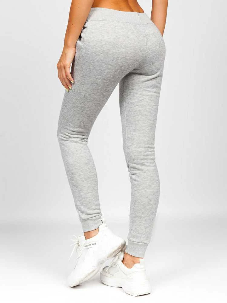 J.Style Sportinės Kelnės Moterims Fleece Pilkas 68CK01-2