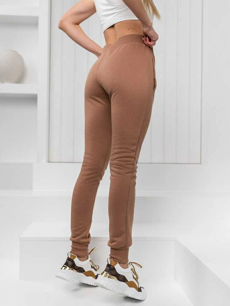 J.Style Sportinės Kelnės Moterims Fleece Brown 68CK01-157