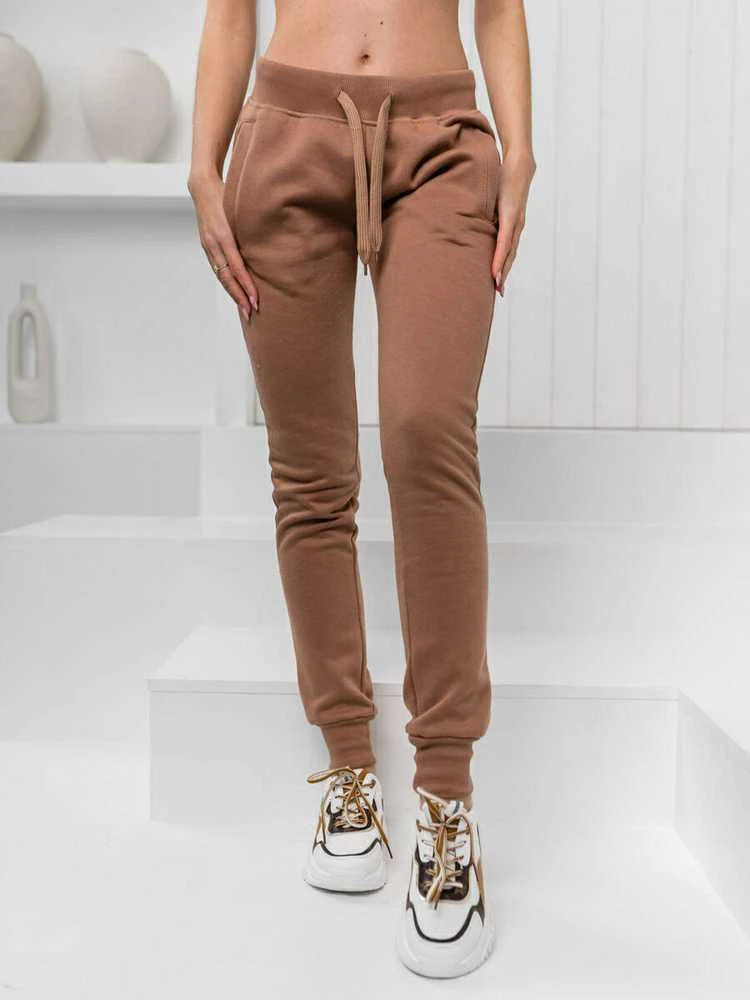 J.Style Sportinės Kelnės Moterims Fleece Brown 68CK01-157