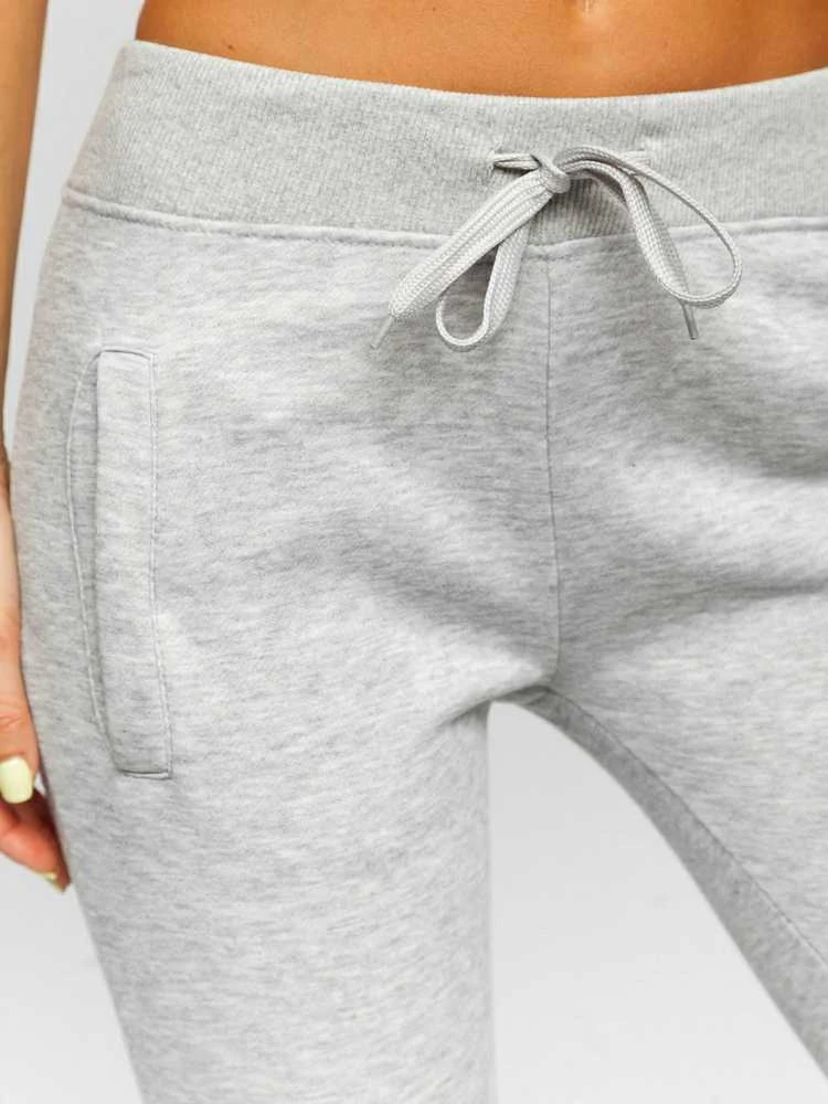 J.Style Sportinės Kelnės Moterims Fleece Pilkas 68CK01-2