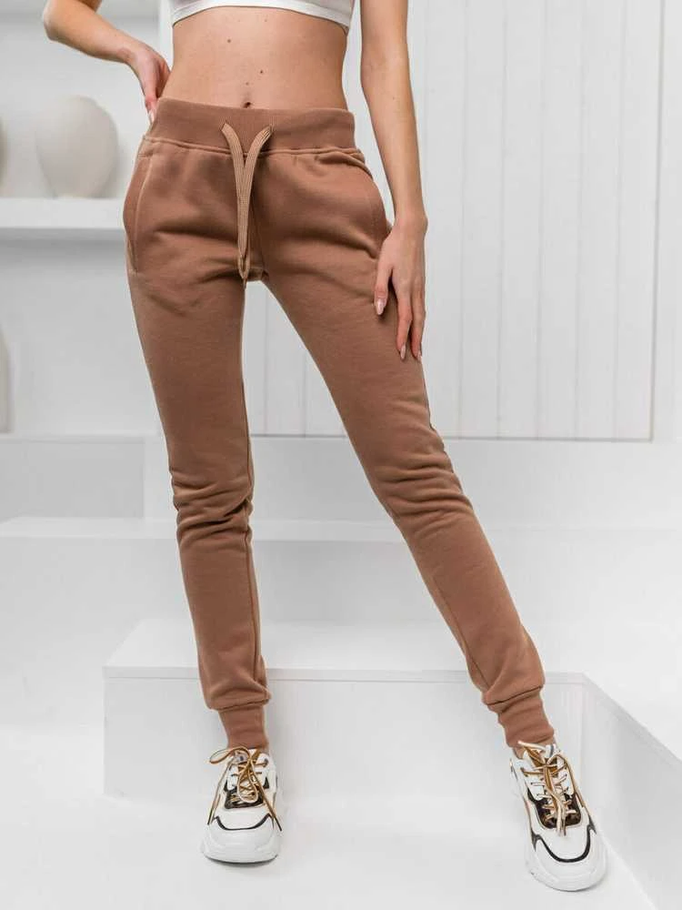 J.Style Sportinės Kelnės Moterims Fleece Brown 68CK01-157