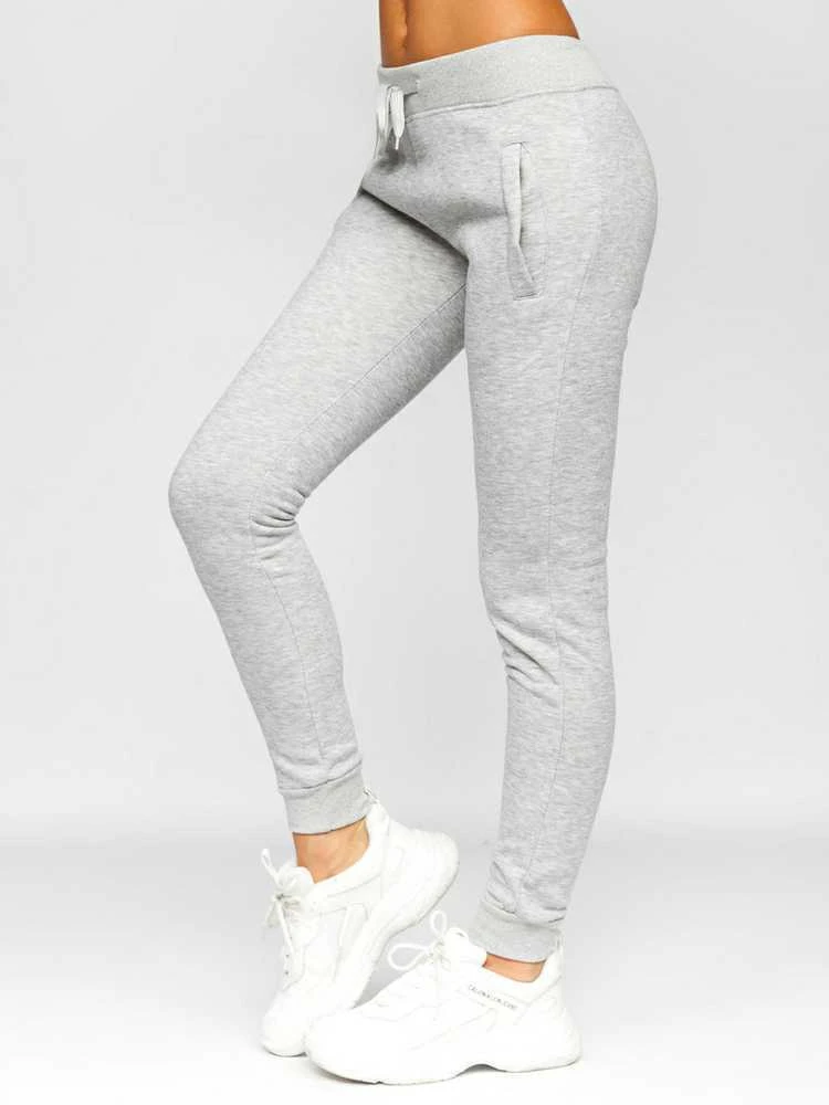 J.Style Sportinės Kelnės Moterims Fleece Pilkas 68CK01-2