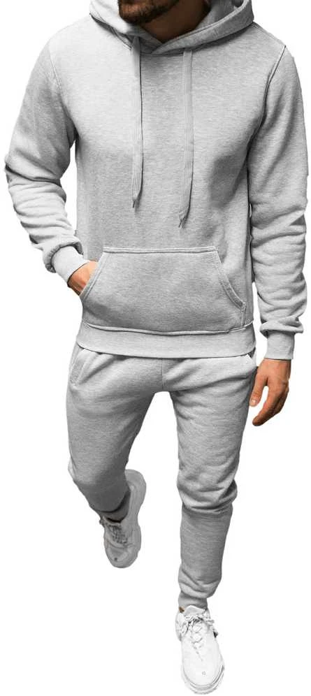 J.Style Sportinis Kostiumas Vyrams Fleece Pilkas 68C10381-2