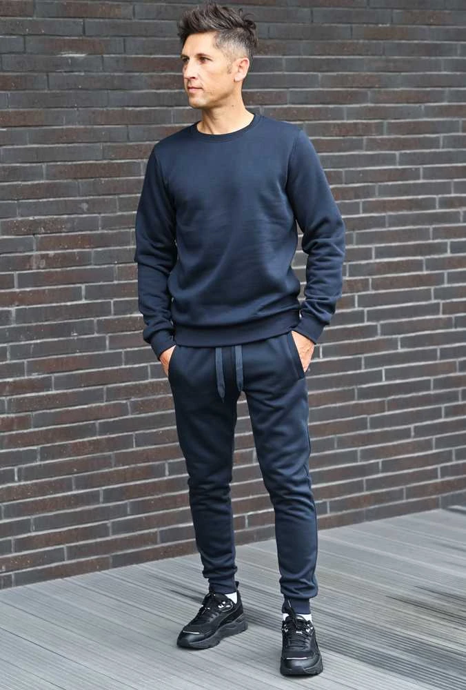 J.Style Sportinis Kostiumas Vyrams Fleece Mėlyna 68C10380-25