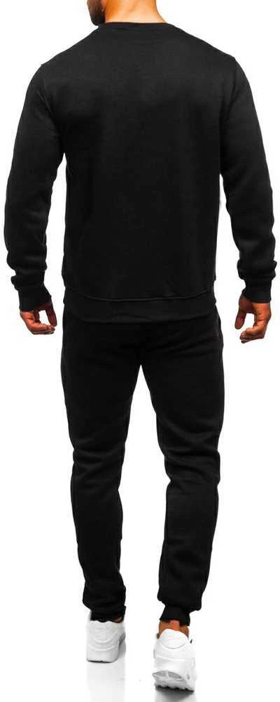 J.Style Sportinis Kostiumas Vyrams Fleece Juodas 68C10380-3