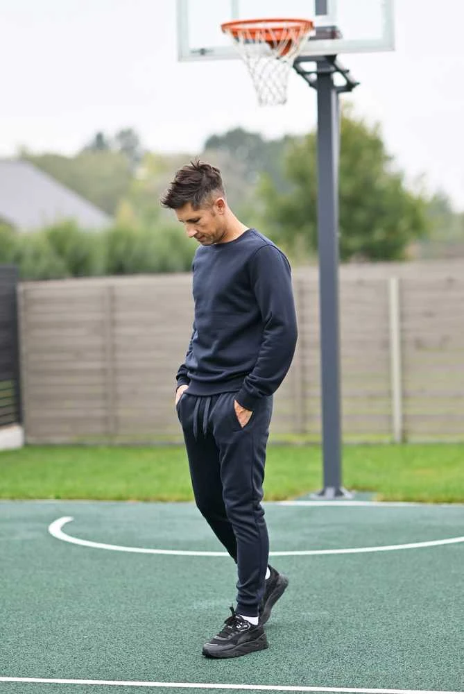 J.Style Sportinis Kostiumas Vyrams Fleece Mėlyna 68C10380-25