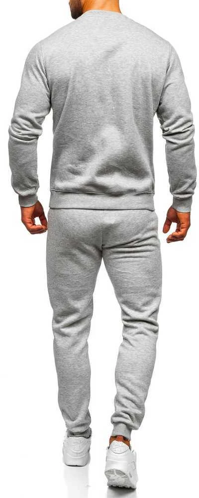J.Style Sportinis Kostiumas Vyrams Fleece Pilkas 68C10380-2