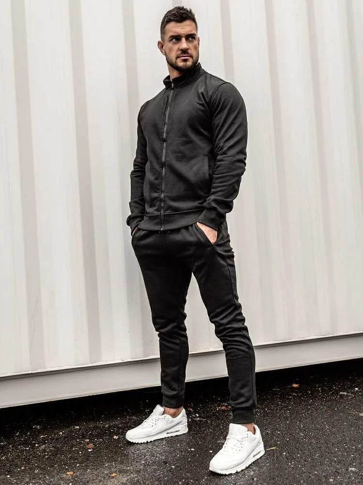 J.Style Sportinis Kostiumas Vyrams Juodas 68C10385-3