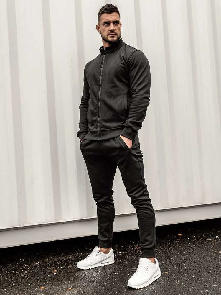 J.Style Sportinis Kostiumas Vyrams Juodas 68C10385-3