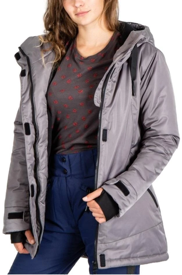 justplay Just Play Slidinėjimo Striukė Moterims Pilkas B2362/KHAKI