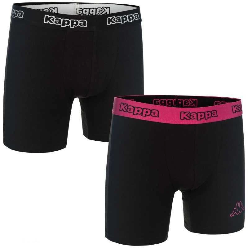 Kappa Apatiniai Boxers 2 - Pack Juodas Rožinė