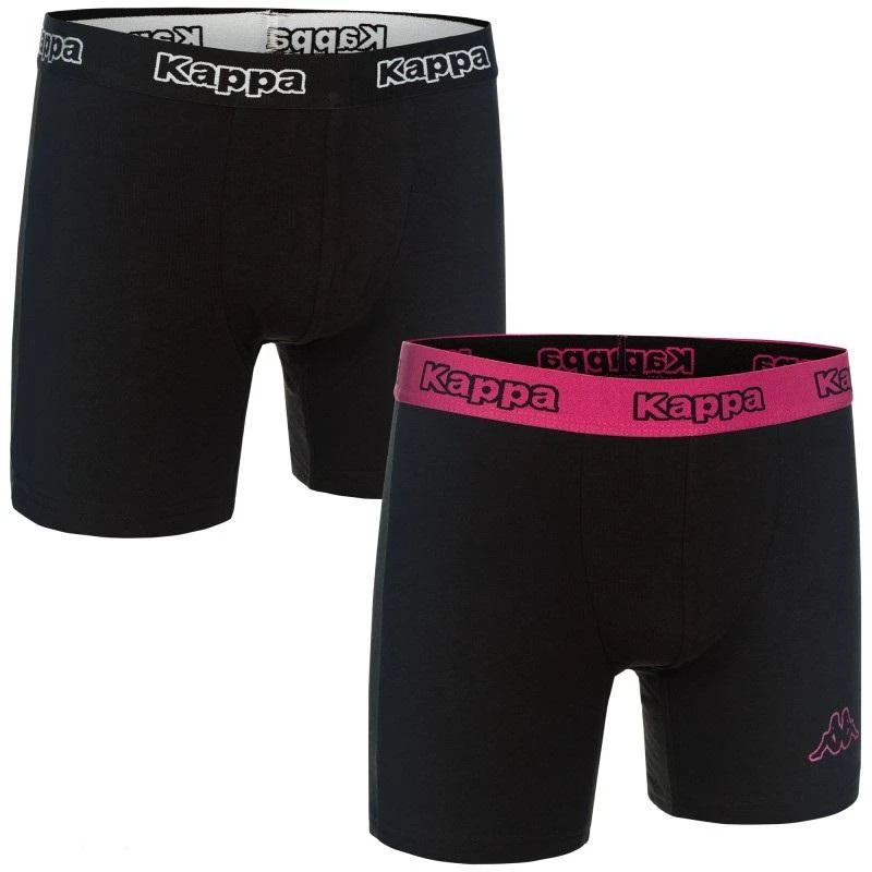 Kappa Apatiniai Boxers 2 - Pack Juodas Rožinė