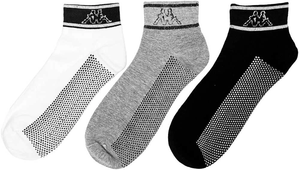 Kappa Kojinės 3Pcs Pilkas Baltas Juodas 311CK2W