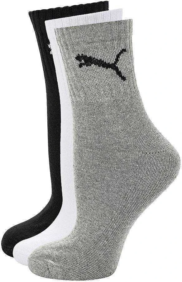 Puma Kojinės Short Crew Baltas Juodas Pilkas 906110 63
