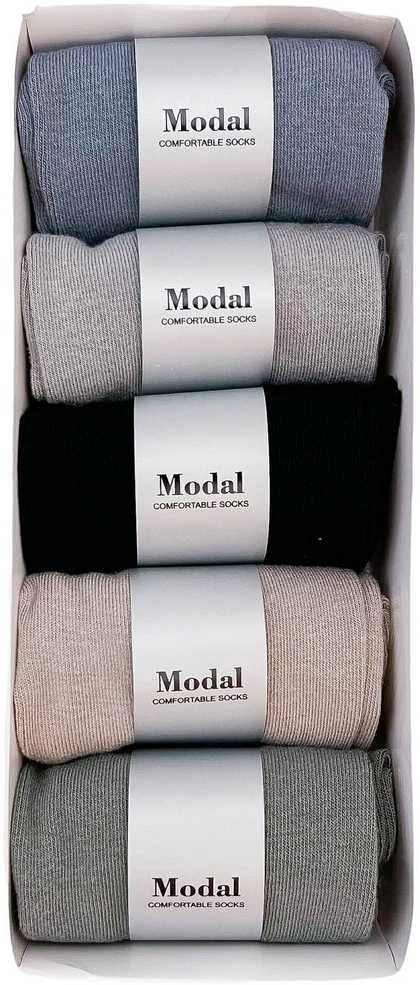 M-SOCKS Kojinės Modal Juodas Pilkas Mėlyna rusvai gelsvas KOJ 2023