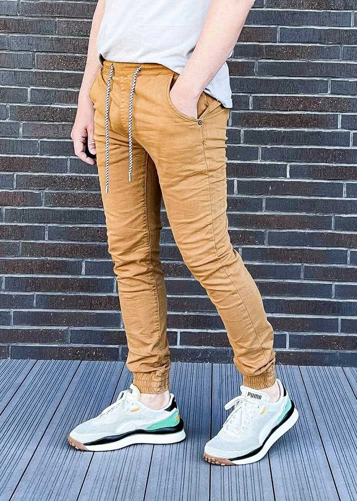 M.Sara Džinsai Vyrams Brown KA6792-17