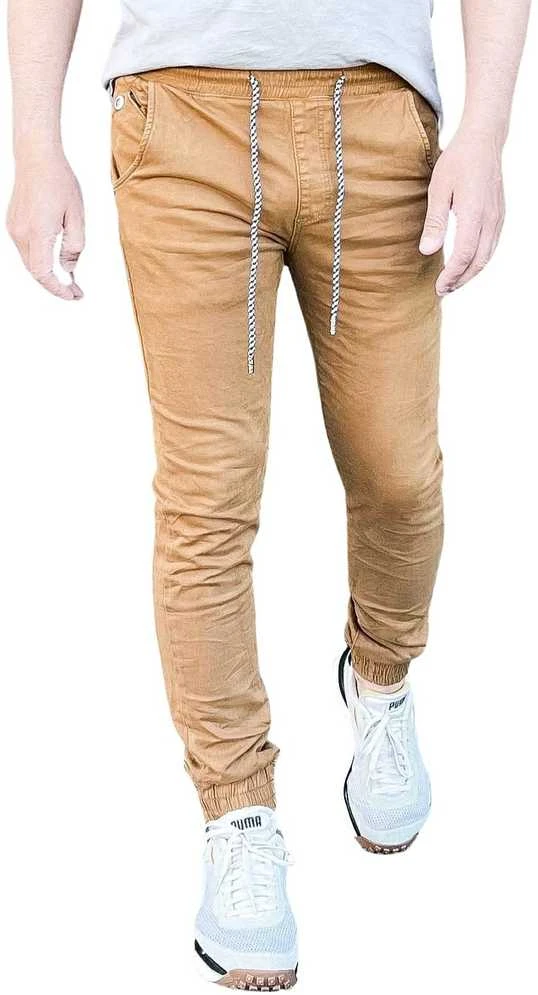 M.Sara Džinsai Vyrams Brown KA6792-17