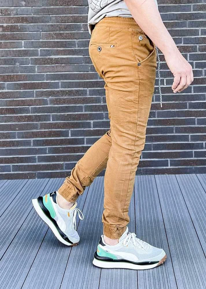 M.Sara Džinsai Vyrams Brown KA6792-17