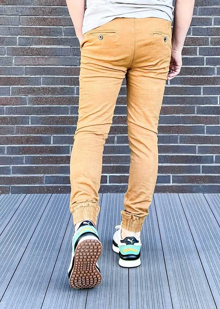 M.Sara Džinsai Vyrams Brown KA6792-17