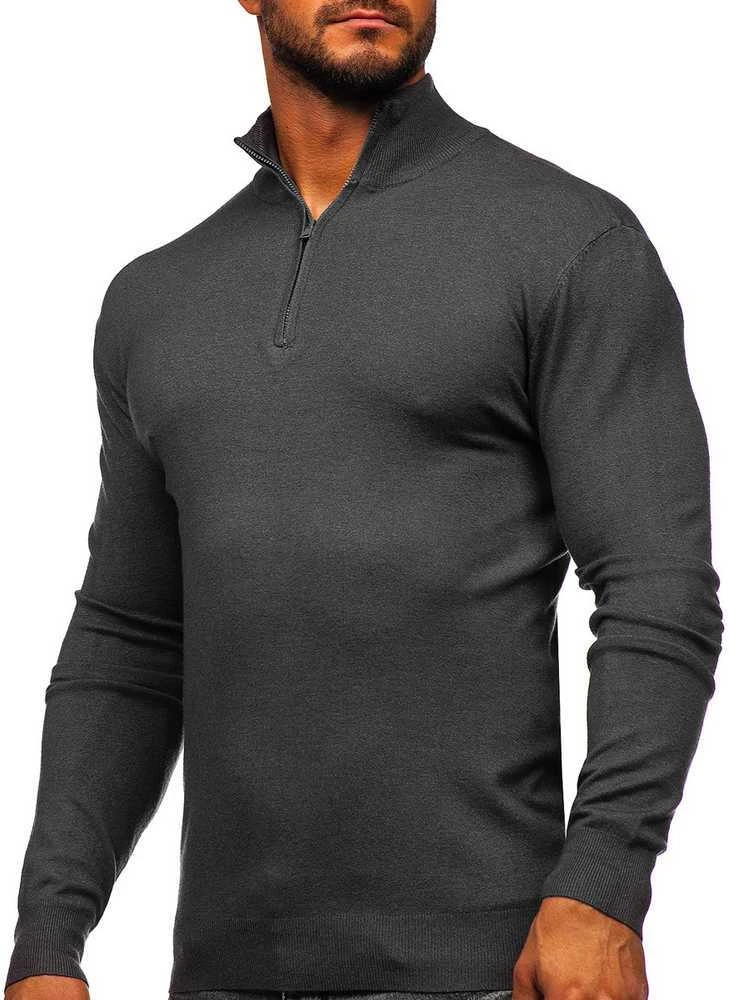 New Boy Golfas Vyrams Pilkas MM6007-3