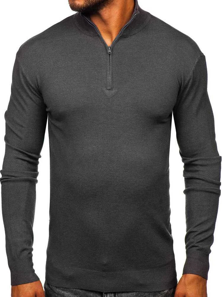 New Boy Golfas Vyrams Pilkas MM6007-3