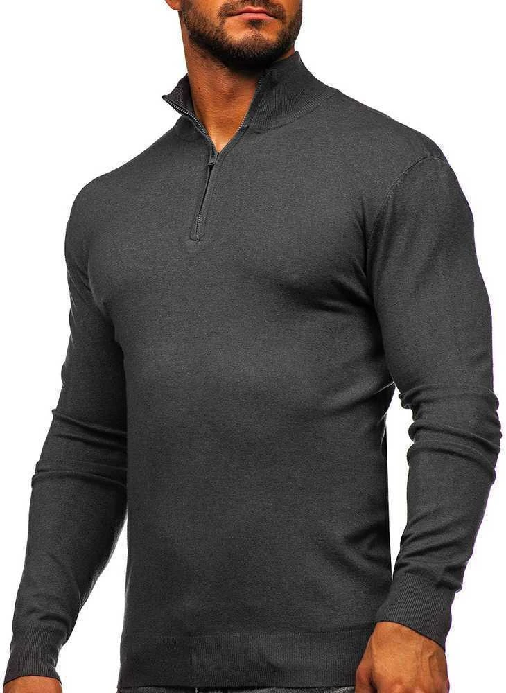 New Boy Golfas Vyrams Pilkas MM6007-3