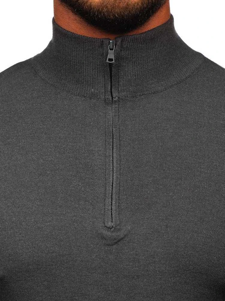 New Boy Golfas Vyrams Pilkas MM6007-3