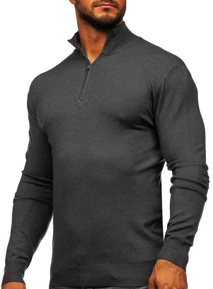 New Boy Golfas Vyrams Pilkas MM6007-3