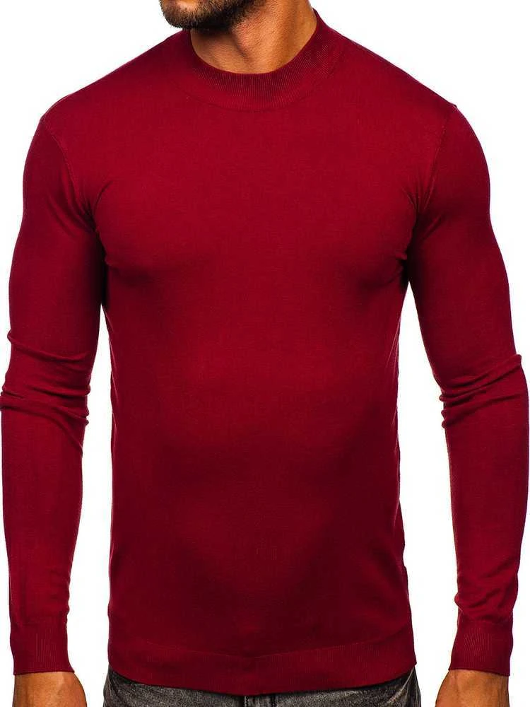 New Boy Megztinis Vyrams Bordo MMB603-7