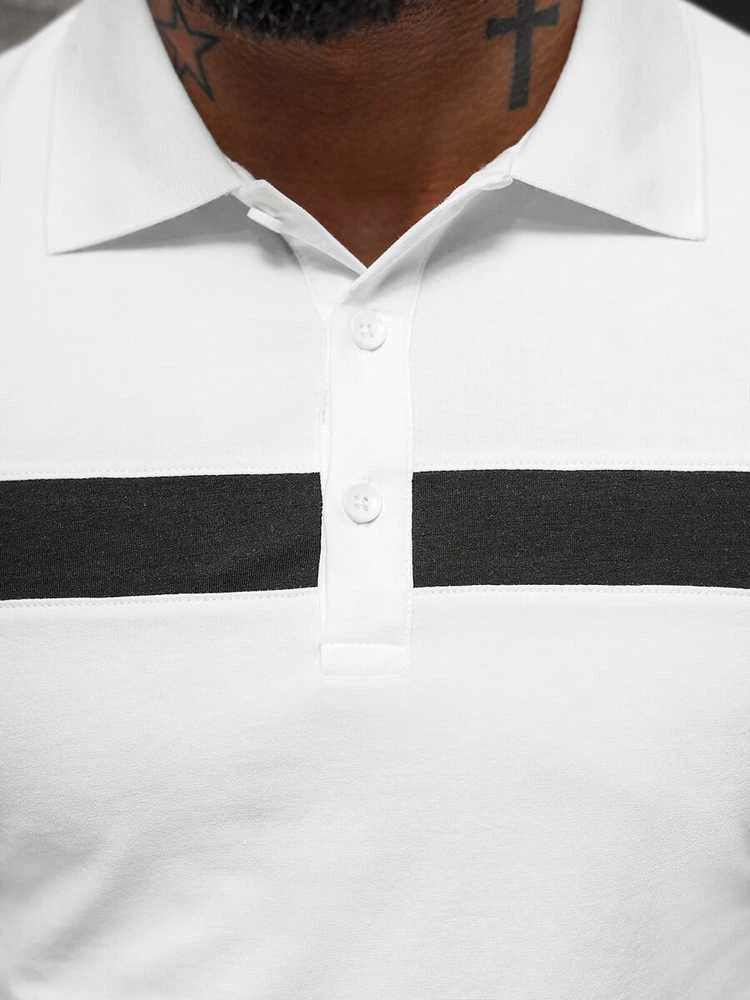 New Boy Polo Marškinėliai Vyrams Baltas MT3108/Baltas