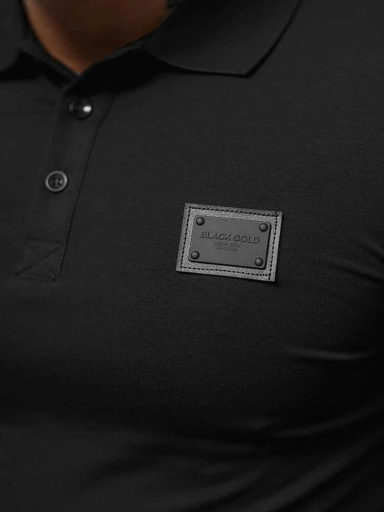 New Boy Polo Marškinėliai Vyrams Juodas MT3018/Juodas