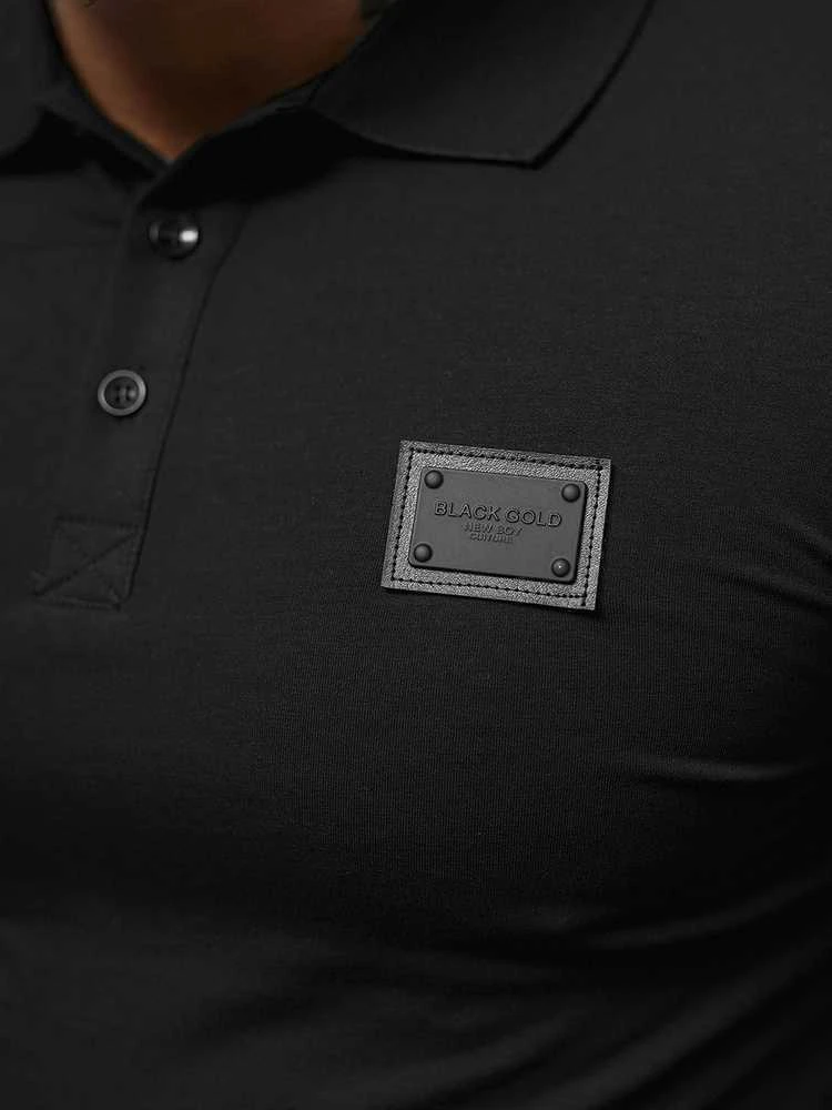New Boy Polo Marškinėliai Vyrams Juodas MT3018/Juodas