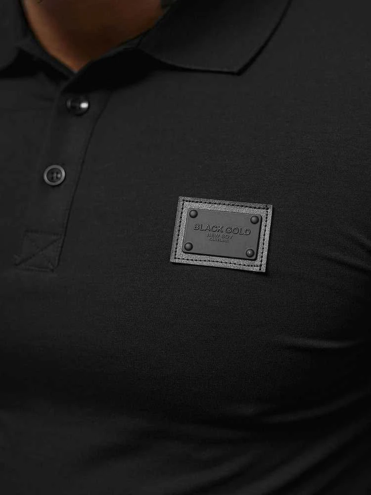 New Boy Polo Marškinėliai Vyrams Juodas MT3018/Juodas