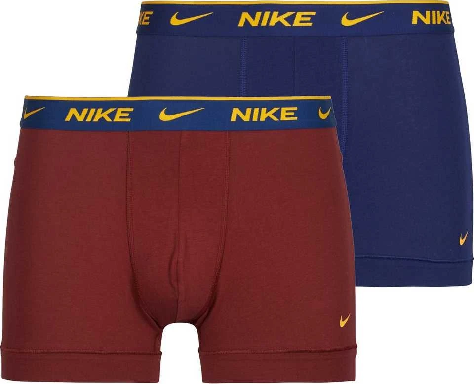 Nike Apatiniai Vyrams Eday Cotton Strch 2Pk Trunk Bordo Navy KE1085 607