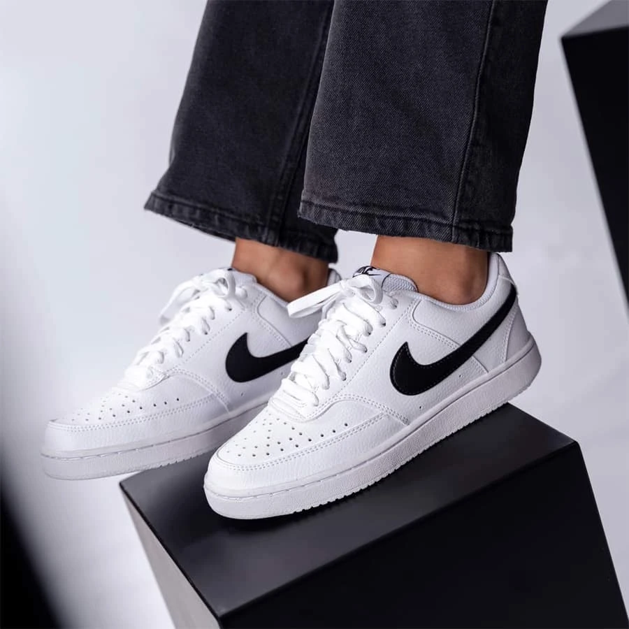 Nike Avalynė Moterims Court Vision Lo Nn Baltas Juodas DH3158 101